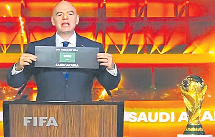Saudi Arabia to host Football World Cup