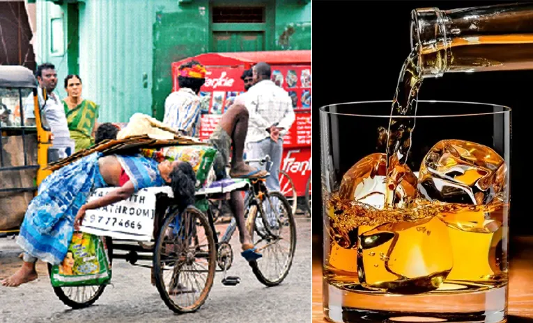 kutami Govt affected liquor shops