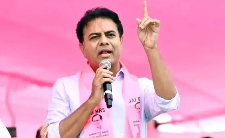 BRS KTR Satirical Comments On Congress Govt