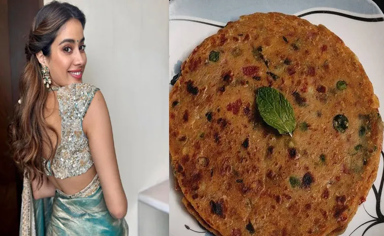 Actress Janhvi Kapoor favourite Ragi sweet potato paratha recipe