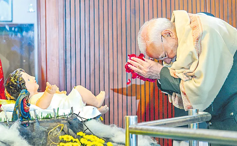 PM Narendra Modi celebrates Christmas with Catholic Bishops Conference of Indiia