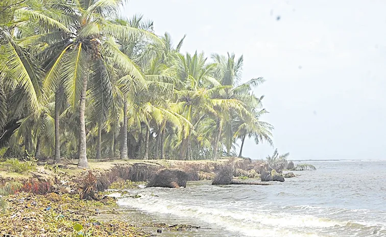chinna gollapalem: raging sea disappearing island