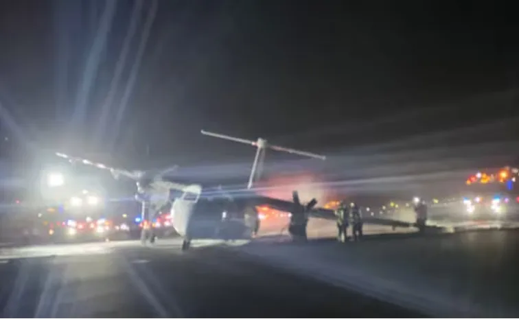 Air Canada Flight Catches Fire On Landing