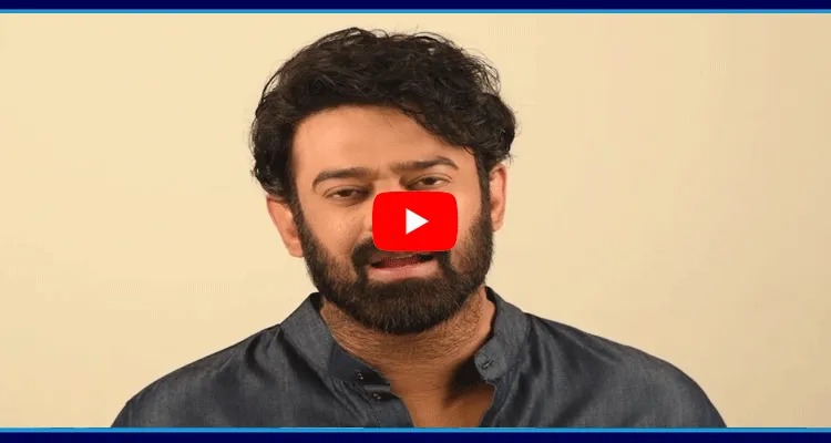 Tollywood Hero Prabhas Abotu Say No To Drugs Campaign