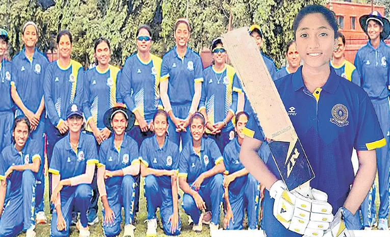 Guntur Girl Deeksha Shines In BCCI Under 15 Tourney Helps Andhra Reach Quarters