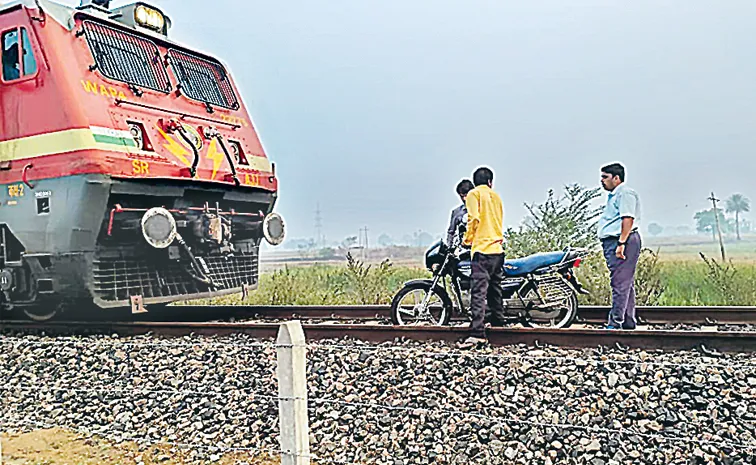 Nizamabad Man Ride Bike on Train Track This Happens Next