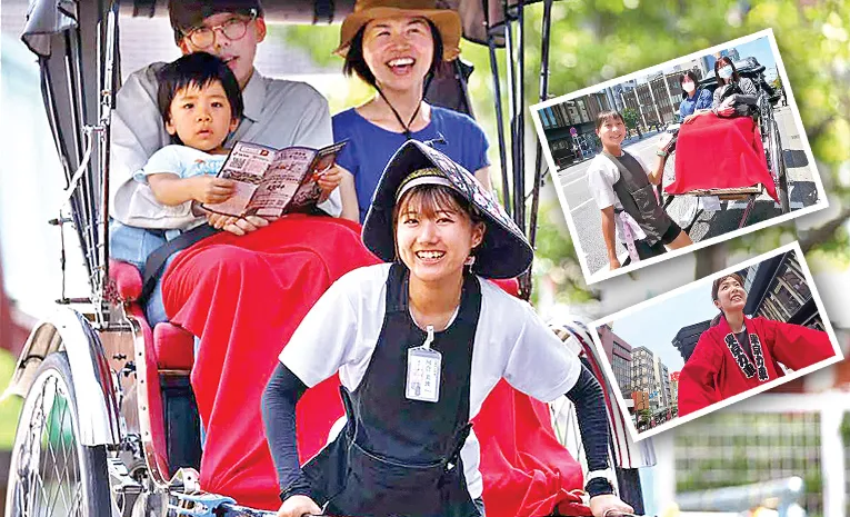 Female rickshaw pullers of Tokyo