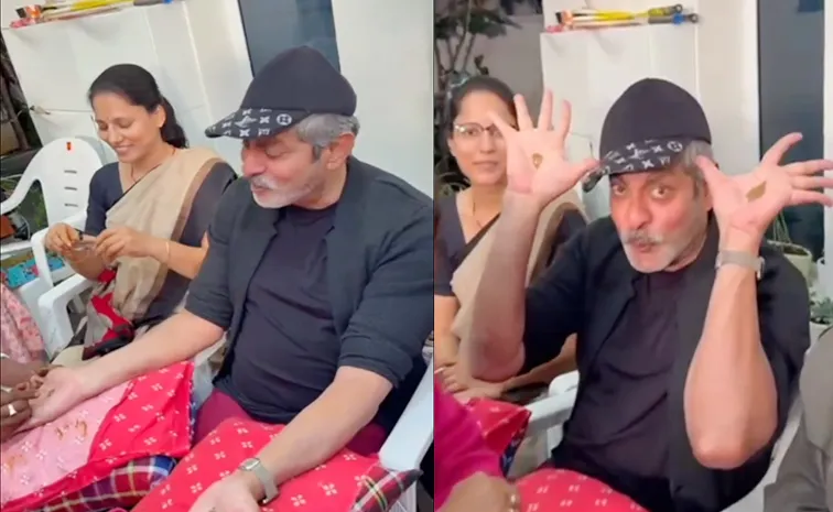 Jagapathi Babu Mehendi with Girls, Share Video