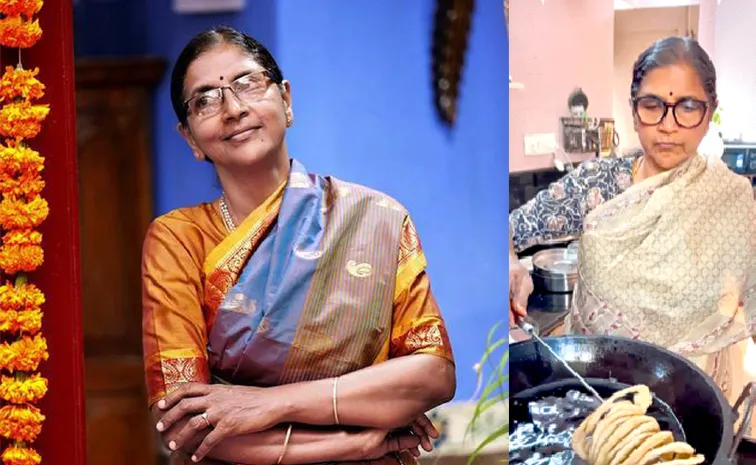 Sankranti 2025 traditional sakinalu by Actress Geetha Bhaskar