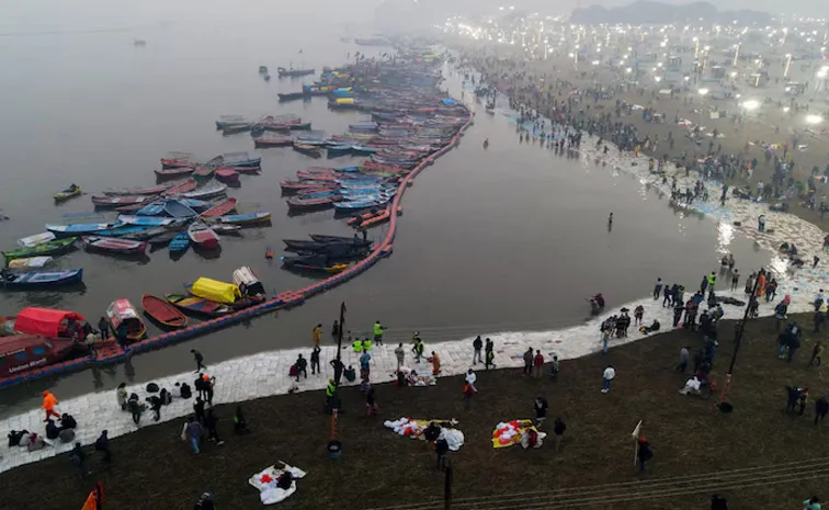 Maha Kumbh 2025 Begins Underwater Drones ai Cameras 45 Crore Visitors