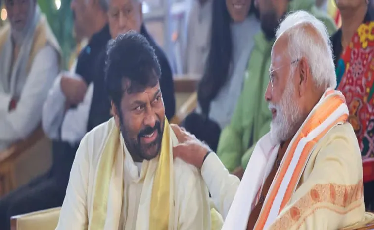 Megastar Chiranjeevi Celebrated Pongal Festival At Delhi with Prime minister