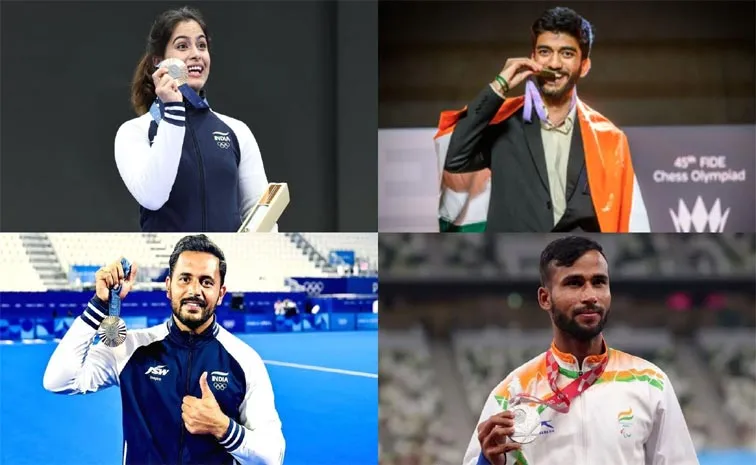D Gukesh, Harmanpreet Singh, Manu Bhaker And Para Athlete Praveen Kumar Receives Khel Ratna Awards From President Droupadi Murmu