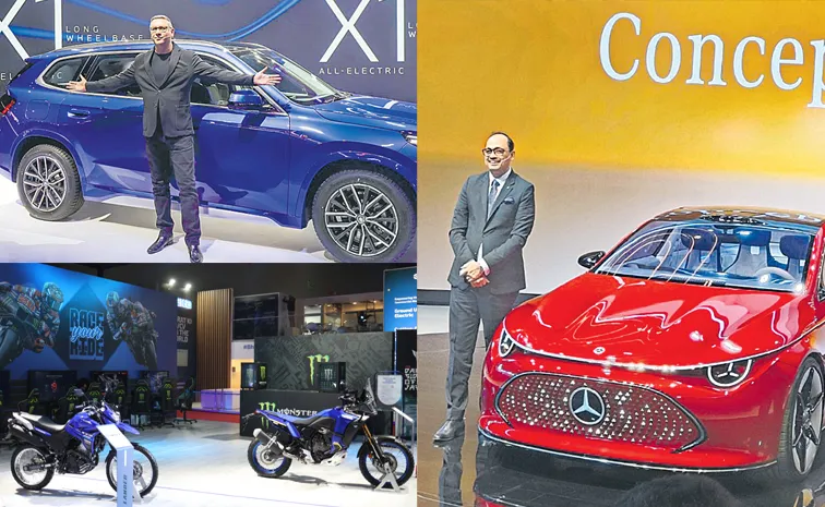 New cars and two wheelers at Bharat Mobility Global Expo 2025