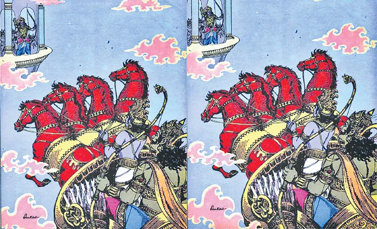 Ravana war with Yama Dharmaraja