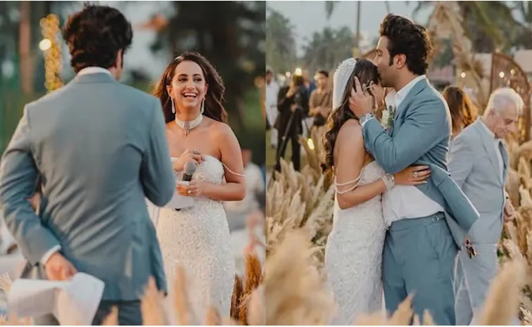 Bollywood actor Aadar Jain post first photos from their Goa wedding