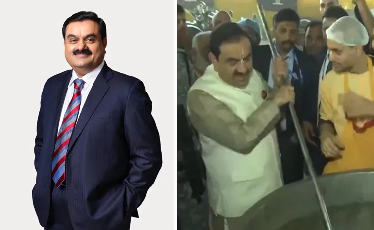 Gautam Adani In ISKCON Camp at Mahakumbh Mela in Prayagraj