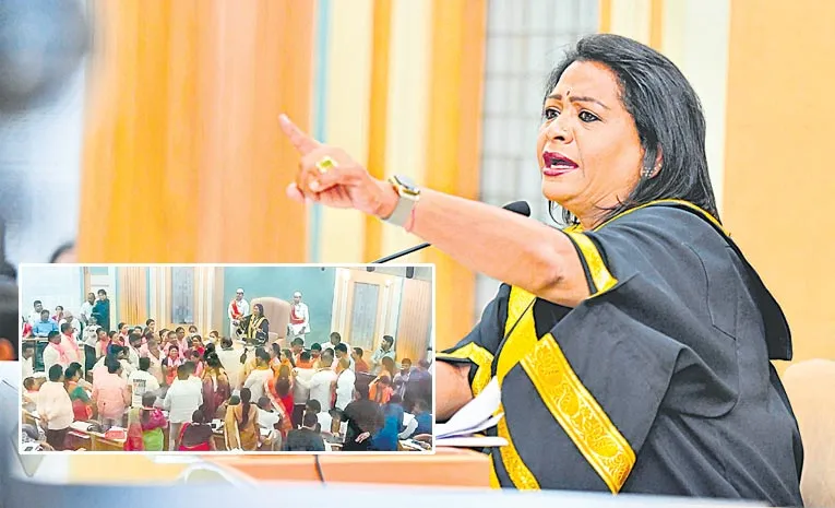 GHMC council meeting 40 BRS corporators suspended for ruckus