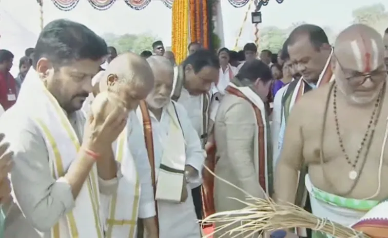 CM Revanth Reddy Lay Foundation For New Osmania Hospital At Goshamahal