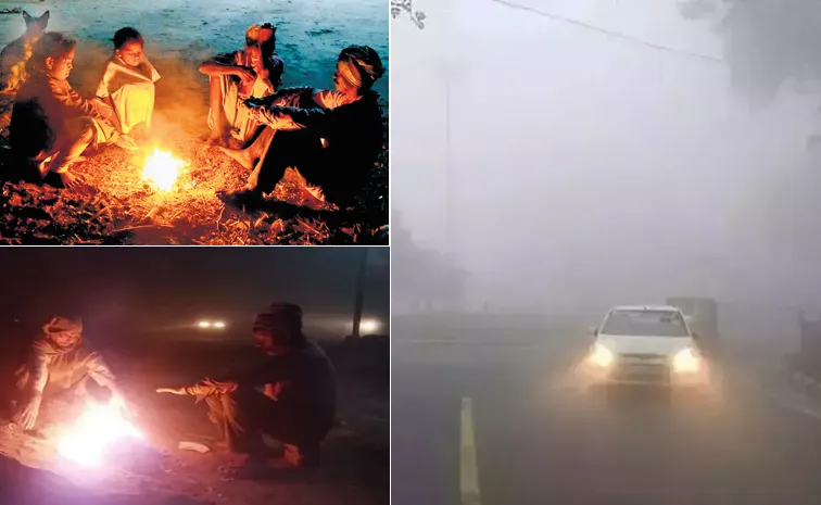 Cold Wave And Temperatures Down In Across India And Telangana