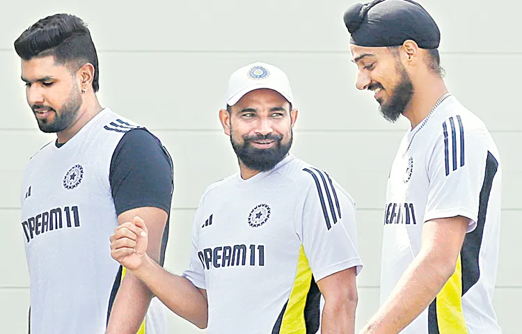 Team India has started practice for Champions Trophy