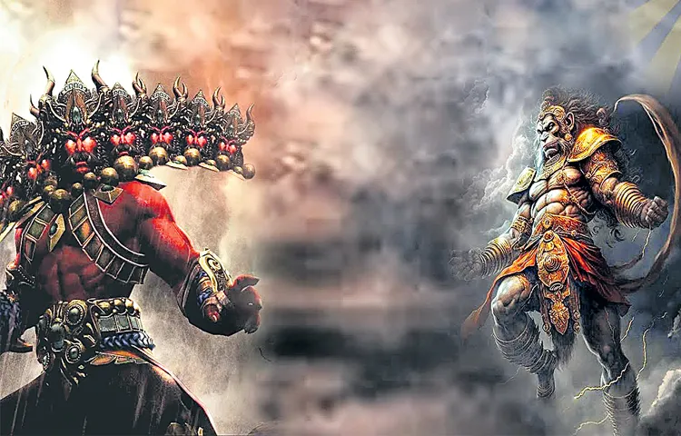 powerful Vaali defeated Ravana