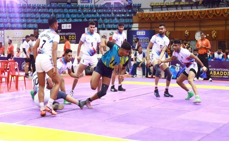 Senior National Mens Kabaddi Championship: Andhra Pradesh And Telangana Exits In Preliminary Stage