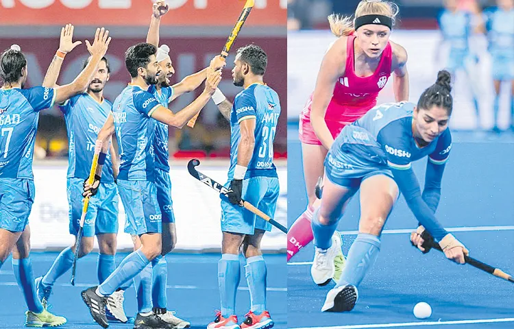 Indian hockey teams win in FIH Pro League