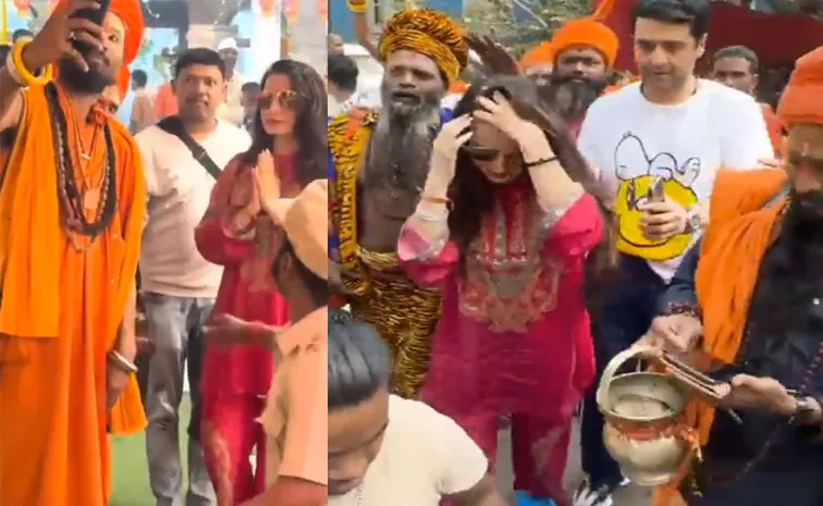 Ameesha Patel Mobbed By Sadhus For Selfies On Mahashivratri, Video Goes Viral