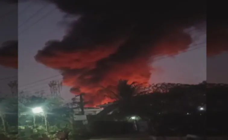 Blaze In industrial Area Of Cherlapally