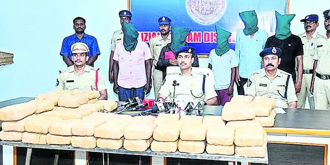పోలీసుల అదుపులో గంజాయి నిందితులు