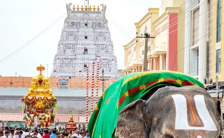 Plane Flies Over Tirumala Temple Devotees Express Anger