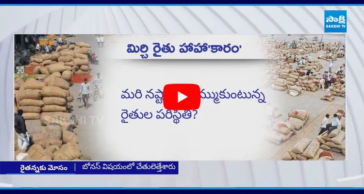 Chandrababu Conspiracy Against Mirchi Farmers 