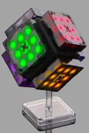Intelligent Robot Cube scrambles and times itself while teaching beginners how to win9