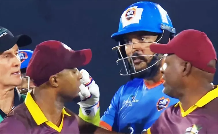 Yuvraj Singh, Tino Best Engage In Fiery Verbal Spat In IML 2025 Final6