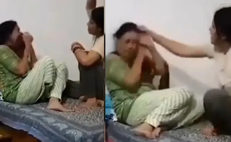 Daughter Rita Bites And Beats Mother In Haryana