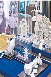  Arroju Dhanalaxmi: Silver Filigree Received National Level Award8