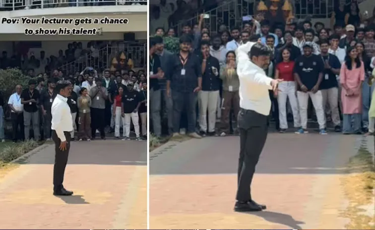 Bengaluru Professor hip hop Dance Video Viral Global Academy of Technology12