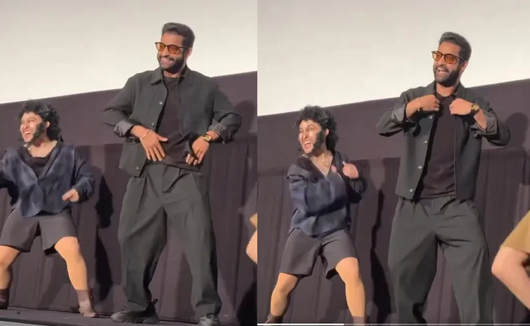 Jr NTR Dance With Fans at japan in Devara Movie Promotions