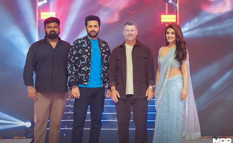 Tollywood Hero Nithiin Cricket team With Roninhood Movie Team