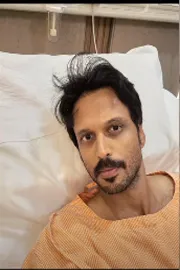 Tollywood actor  Aadarsh Balakrishna Undergone for Surgery3