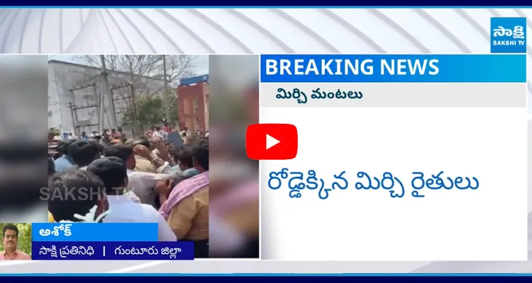 Mirchi Farmers Protest Against Chandrababu Govt9