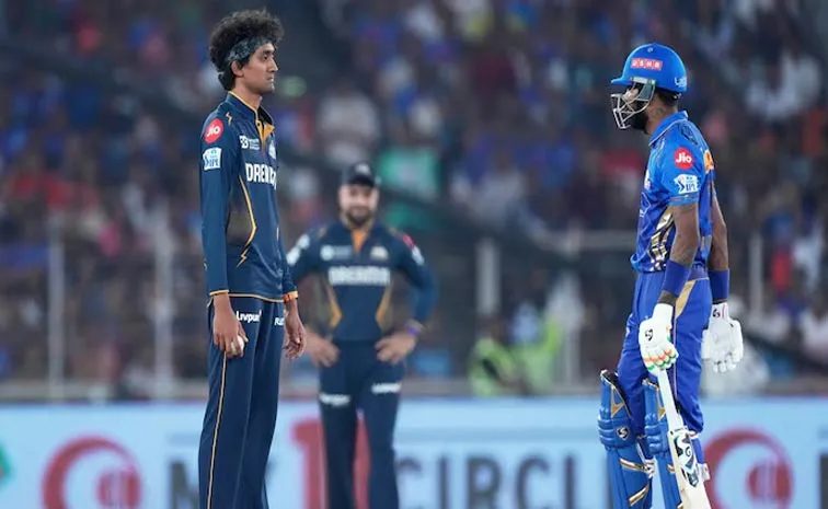 IPL, GT vs MI: Hardik Pandya And Sai Kishore In Heated Staring Battle