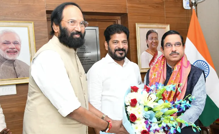 CM Revanth Reddy Meets Union Minister Pralhad Joshi
