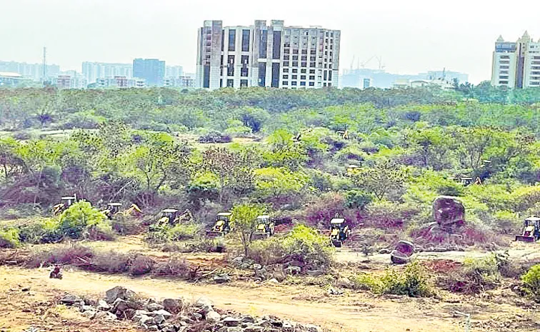 Advertising war between government and HCU over Kanche Gachibowli lands