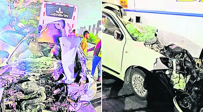 బస్సును ట్యాక్సీ ఢీ.. 