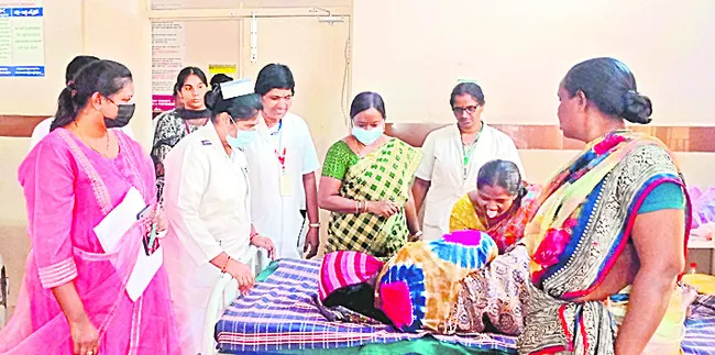 జిల్లా వైద్యశాలలో పర్యటించిన కాయకల్ప బృందం 