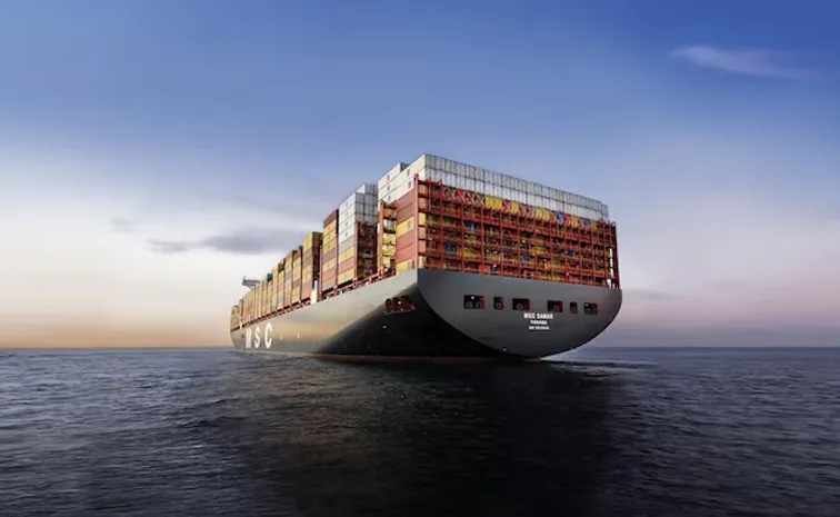 Worlds largest container ship MSC Turkiye docks at Vizhinjam Port