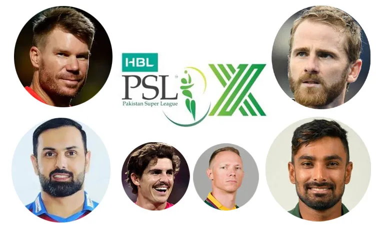 PSL 2025 foreign players and teams complete list
