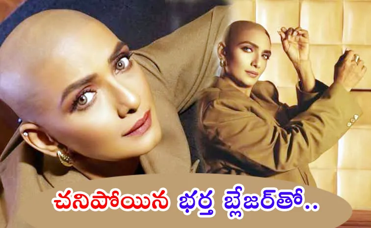 Shanthi Priya Shaves Her Head, Poses in Late Husband Blazer