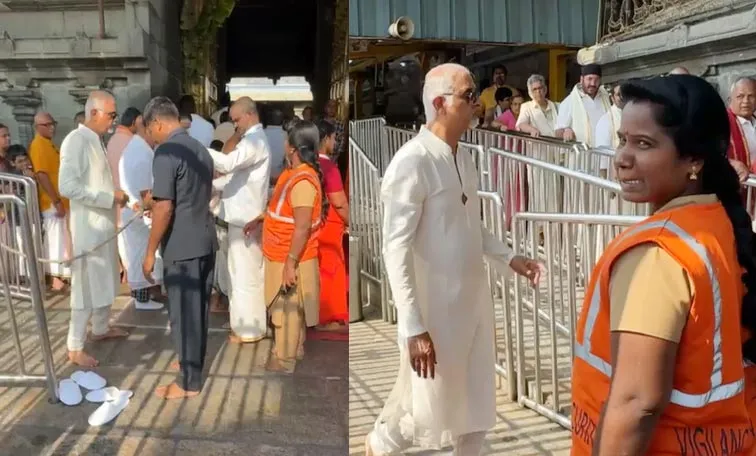 Devotees Wear Chappals At Near Tirumala Temple